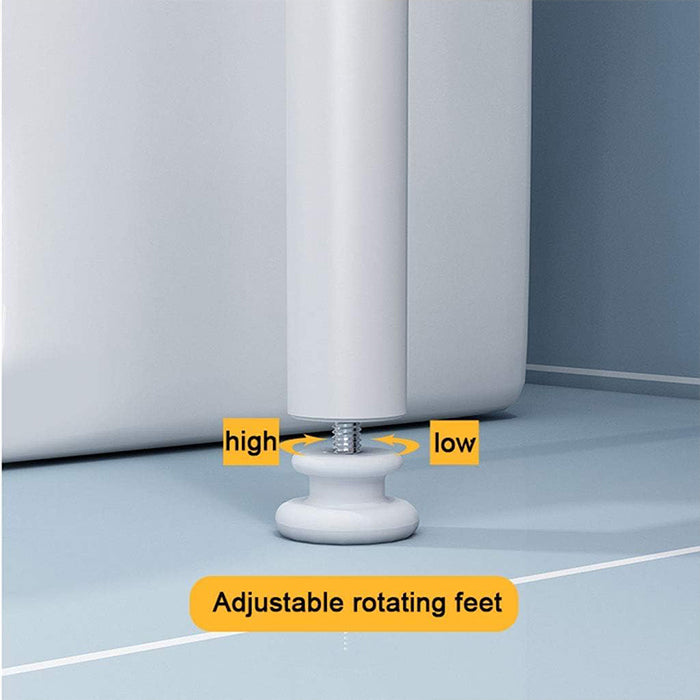 3 Layer Versatile Laundry Organization Storage Rack for Enhanced Space Saving Solution rotating feet