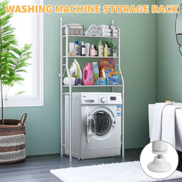 3 Layer Versatile Laundry Organization Storage Rack for Enhanced Space Saving Solution Stylish & Functional