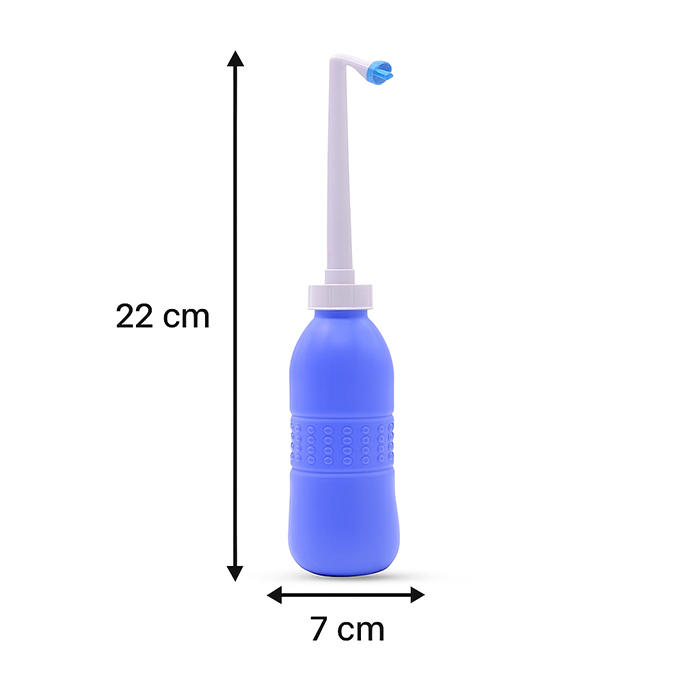 Portable bidet for toilet with ergonomic handle, travel bidet portable shattaf for personal hygiene and easy cleaning on the go Qatar