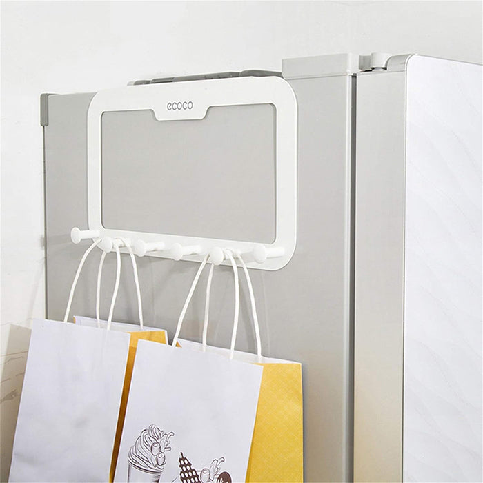 ECOCO Over Door Hook Adhesive 6 Hooks Door Hanger for Clothes space saver