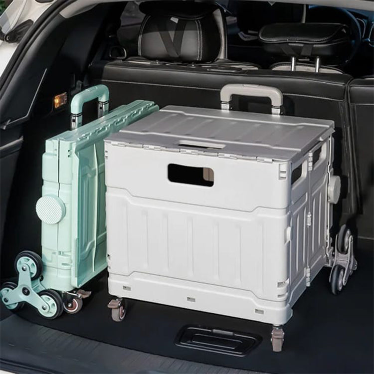 Folding Shopping Cart,  Foldable with Brake System and Adjustable Handle lightweight