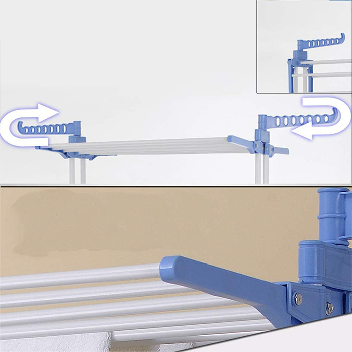 Folding Double Supported 3 Layer Cloth Drying Stand Laundry Dryer Folding design