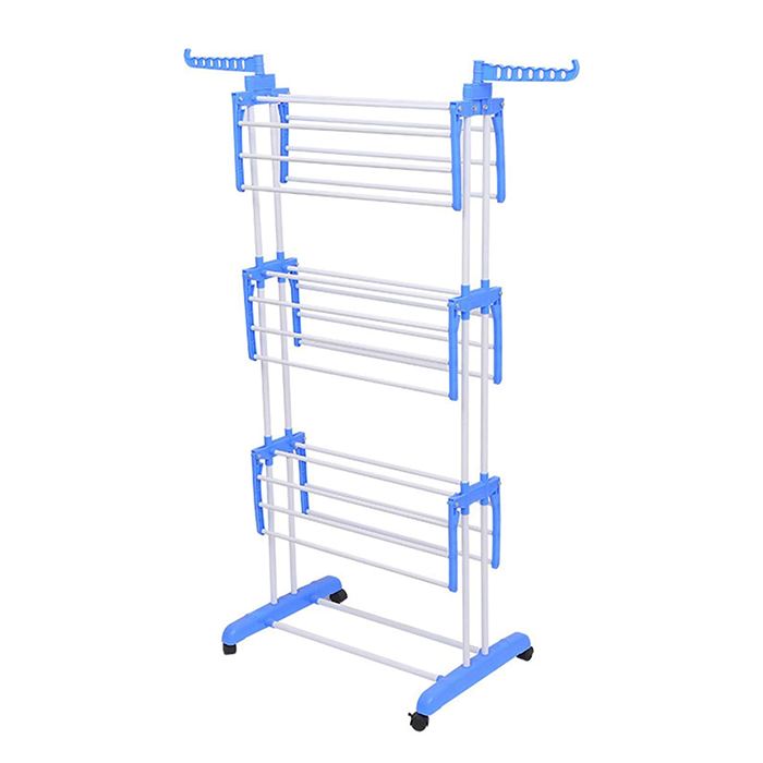 Folding Double Supported 3 Layer Cloth Drying Stand Laundry Dryer indoor and outdoor use