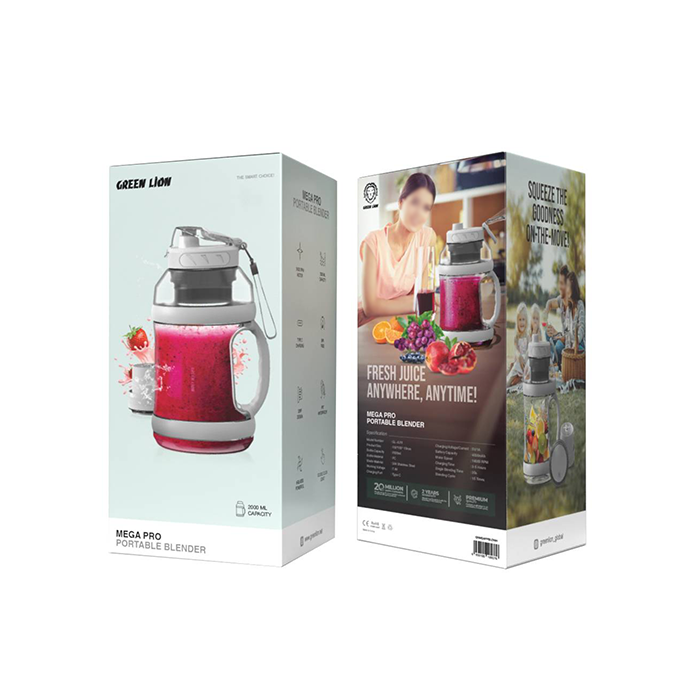 Green Lion MEGA PRO Portable Blender, 2000mL Bottle Capacity, 18000 RPM Powerful Motor  Fast 20-Second Blending