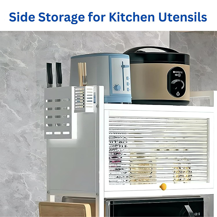 Kitchen Countertop Spice Rack with microwave oven rack