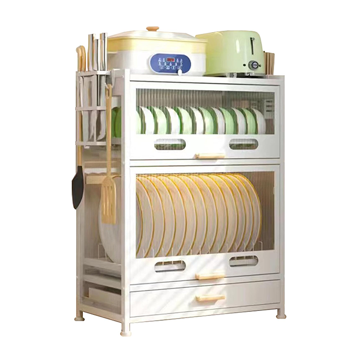 Kitchen Dish Rack, Countertop Storage Cabinet, Microwave Stand, Bakers Rack Good space saver
