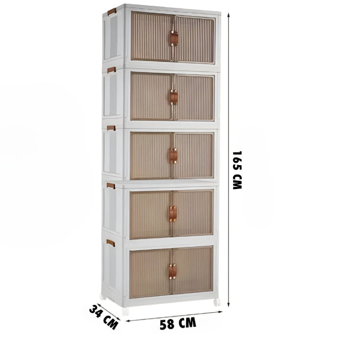Kitchen Storage Rack Floor-standing Household Large-capacity Removable Storage Cabinet Five layers dimension