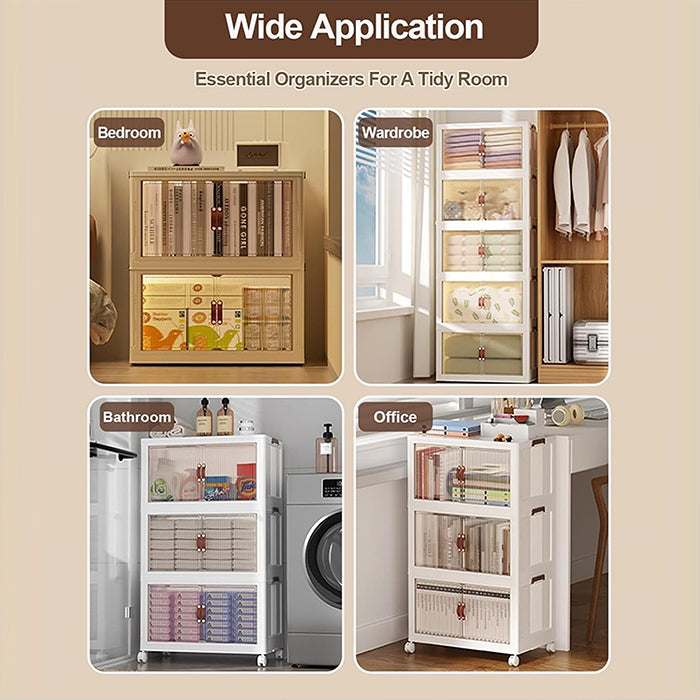 Kitchen Storage Rack Floor-standing Household Large-capacity Removable Storage Cabinet Wide application