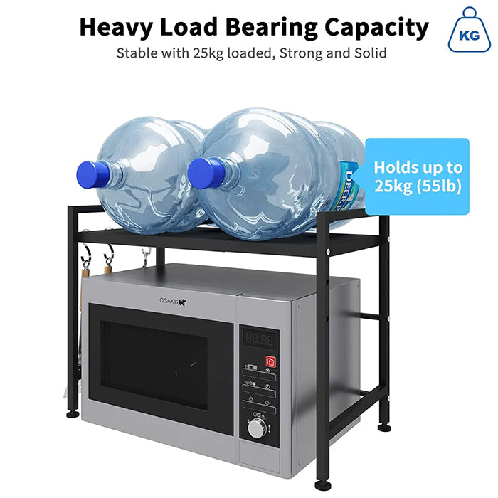 1 Tier Expandable Microwave Oven Rack strong and solid Capacity