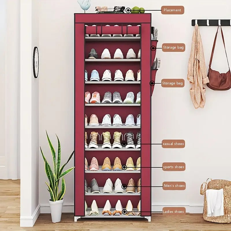 Multi-Layer Minimalist Multi-function Shoe Rack, Shoe Storage Organizer Shelf storage bag