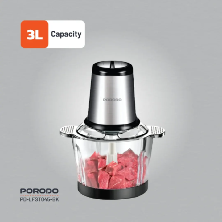 Porodo Lifestyle Meat and Vegetable Electric Food Chopper 3L Capacity