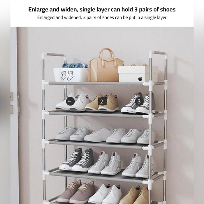 Shoe Rack, Multi-Layer Shoe Organizer Shelf Stand waterproof and dustproof enlarge and widen