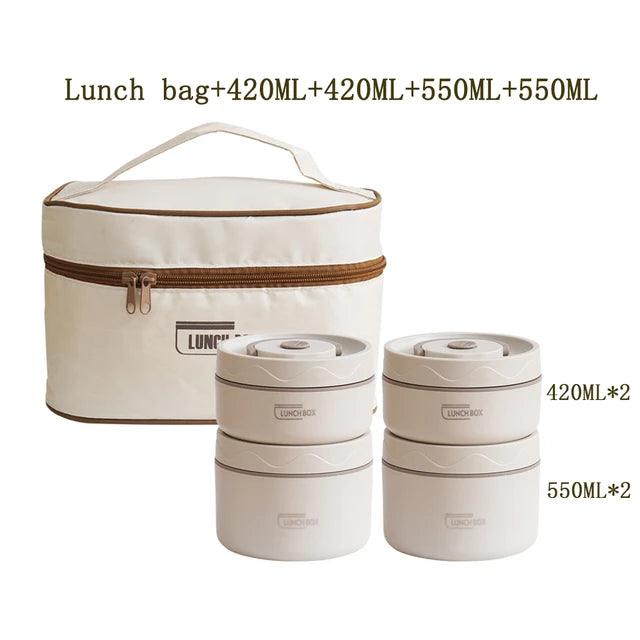 Stainless Steel Thermal Vacuum Insulated Lunch Box multi layer Large Lunch box
