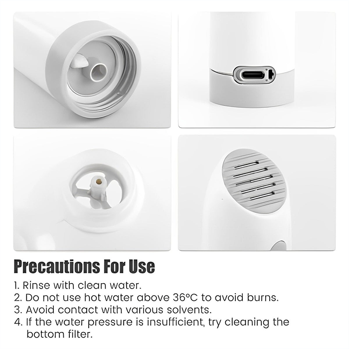 Travel Bidet, Wide Applications Simple Operation Portable Bidet Spray for Toilet for Personal Hygiene Cleaning precautions for use