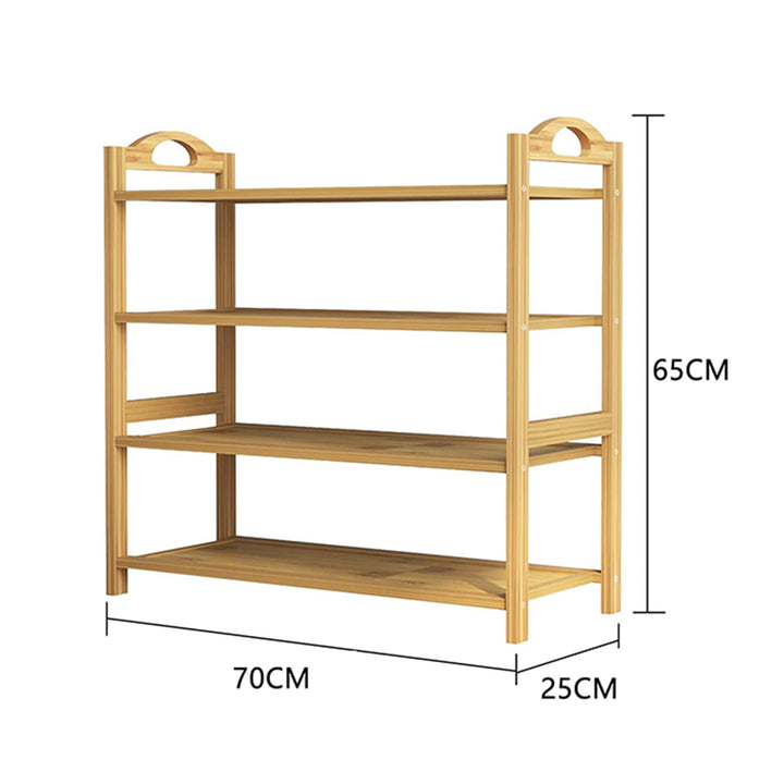 Wooden Shoe Rack 4 Shelves Organizer Shelf Camping Portable Shelves Shoe Rack Dimensions
