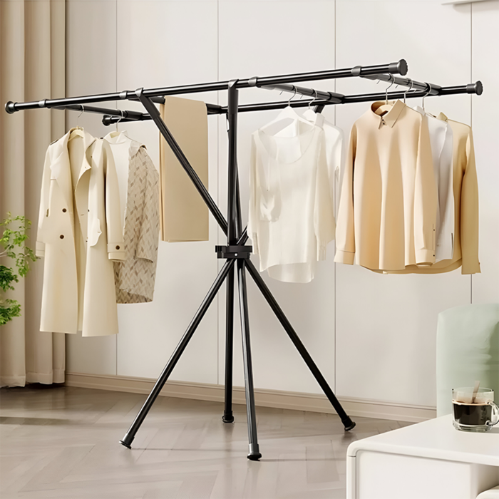 X-Shaped Folding Clothes Drying Rack