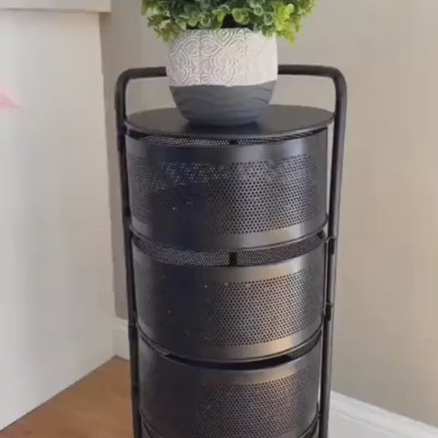 4 Tier Kitchen Storage Rotatable Rack