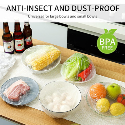 100 Pcs Fresh Keeping Disposable Cling Plastic Bags For Food Preservation pack dust proof