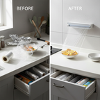 Wall Mount Instant Plastic Wrap Dispenser with Slide Cutter