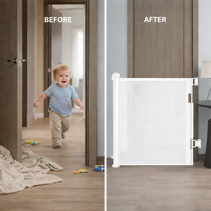 Retractable Baby and Pet Safety Gate