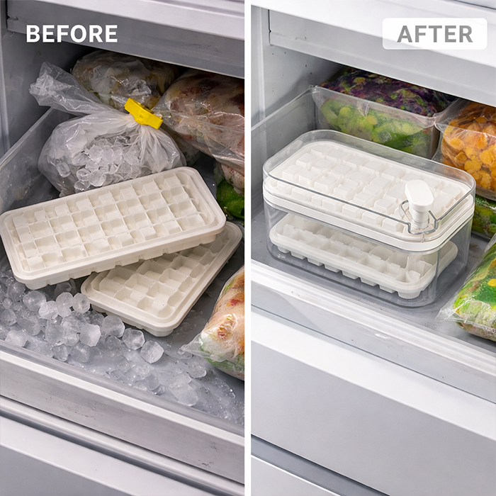 One-Press Transparent Ice Making Mold