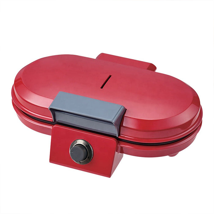 1200W Electric Heart Shape Double Waffle Maker Adjustable Temperature Control