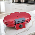 1200W Electric Heart Shape Double Waffle Maker Compact Design