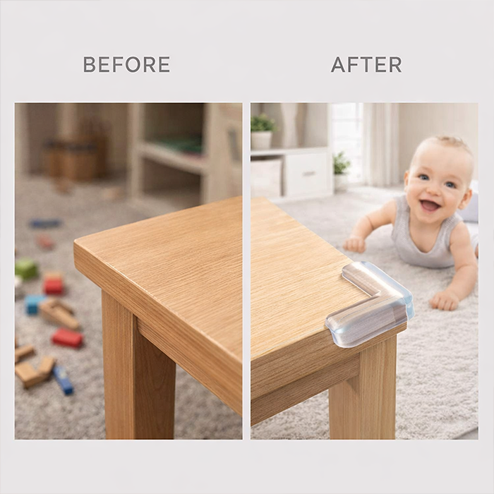 4 Pcs Sharp Furniture Corner Protectors for Kids