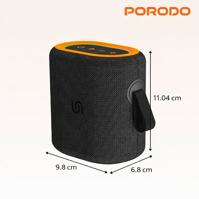Rave speaker Porodo Soundtec speaker, portable bluetooth speaker black, a wireless speaker, bluetooth wireless speaker Qatar