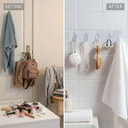 6 Hooks Wall Mount Transparent Hanger