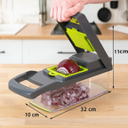 Vegetable chopper kitchen chopper with blades for slicing and dicing veggies, compact veggie chopper slice and dicer Qatar