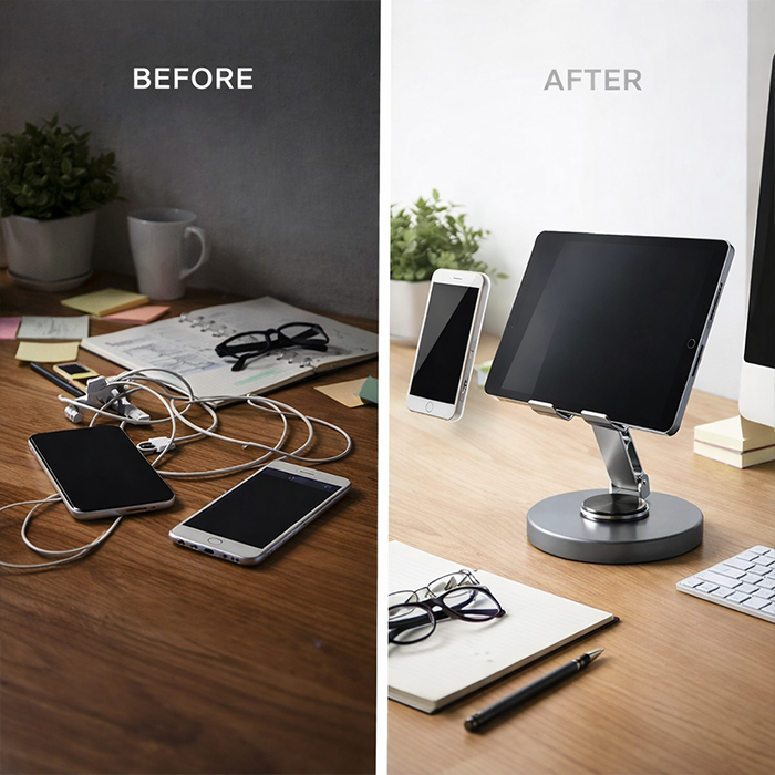 360° Rotation Metal Tablet Mobile Phone Holder