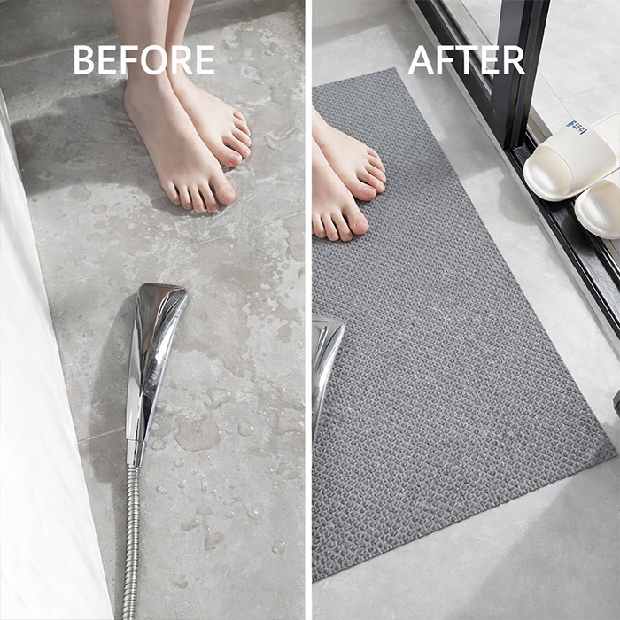 Heavy Duty Anti-Skid Rubber Floor Mat- Grey