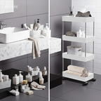 4-Tier Kitchen Shelf Trolley Rack