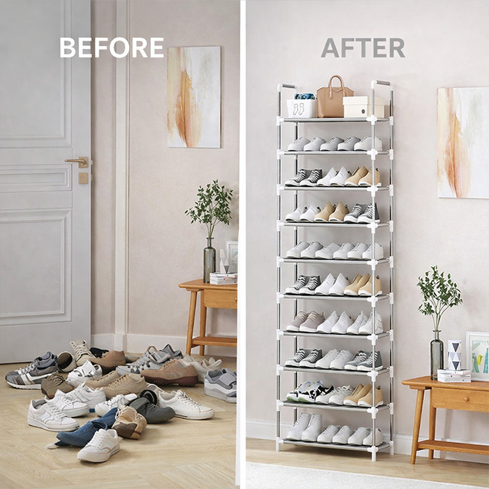 9 Layer Multi- Layer Shoe Organizer Shelf Stand