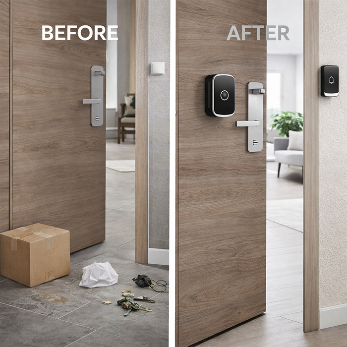 300 Meters Distance Wireless Smart Door Bell