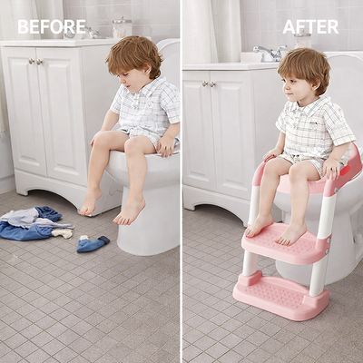 Toilet Potty Trainer Seat with Step and Ladder