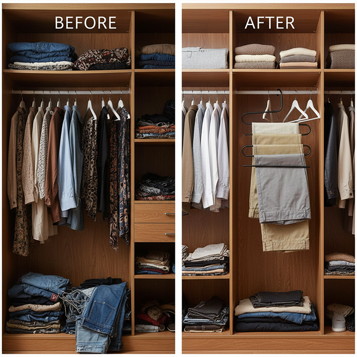 Multifunctional Curl Cloth Hanger