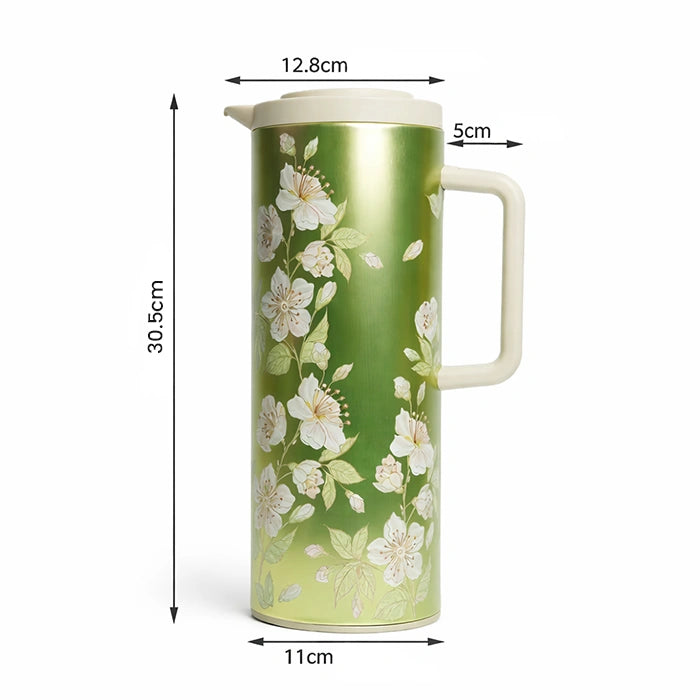 Vacuum flask bottle dimensions 1 liter capacity stainless steel design Homesouq Qatar