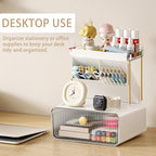 2-Tier Makeup Organizers Countertop, Versatile Bathroom Counter Organizer Elegant & Stylish Appearance