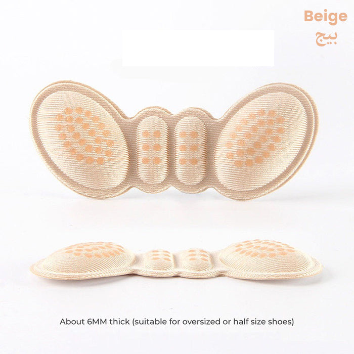 1 Pair Heel Pads Anti-Slip Cushioning High Heel Comfortable Protector beige