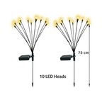 Solar LED garden fairy lights with solar panel, glowing outdoor fairy lights for patios and gardens Qatar