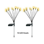 2 Pcs Solar Waterproof Outdoor LED Firefly Garden Decor Light outdoor
10 LED heads