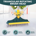 2 in 1 Bathroom Cleaning Brush Wiper Tiles Cleaning Bathroom Brush Floor Scrub Brush with Long Handle 120° Rotate Home Kitchen Bathroom Cleaning Brush 120 degree