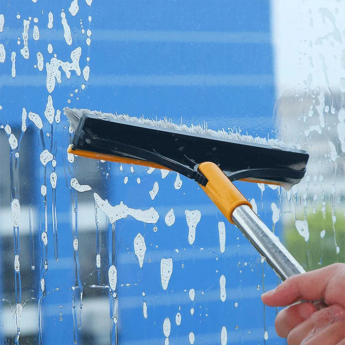2 in 1 Bathroom Cleaning Brush Wiper Tiles Cleaning Bathroom Brush Floor Scrub Brush with Long Handle 120° Rotate Home Kitchen Bathroom Cleaning Brush easy to clean