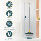 2 in 1 Bathroom Cleaning Brush Wiper Tiles Cleaning Bathroom Brush Floor Scrub Brush with Long Handle Dimensions