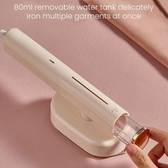 2 in 1 Dynamic Steam Flat Iron Portable Handheld Rotatable Steam and Press Iron Garment Steamer 80ml
