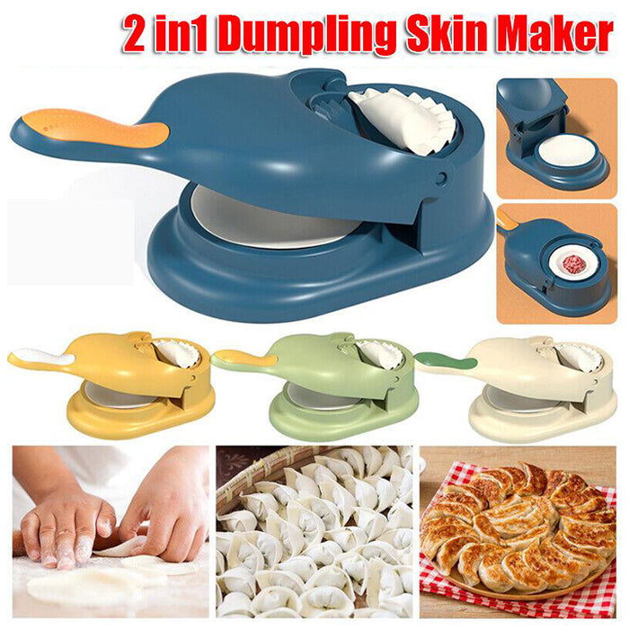 Effortless 2 in 1 Skin Press Mould For Momos Dumpling Maker With Comfortable Grip Handle dumpling skin maker