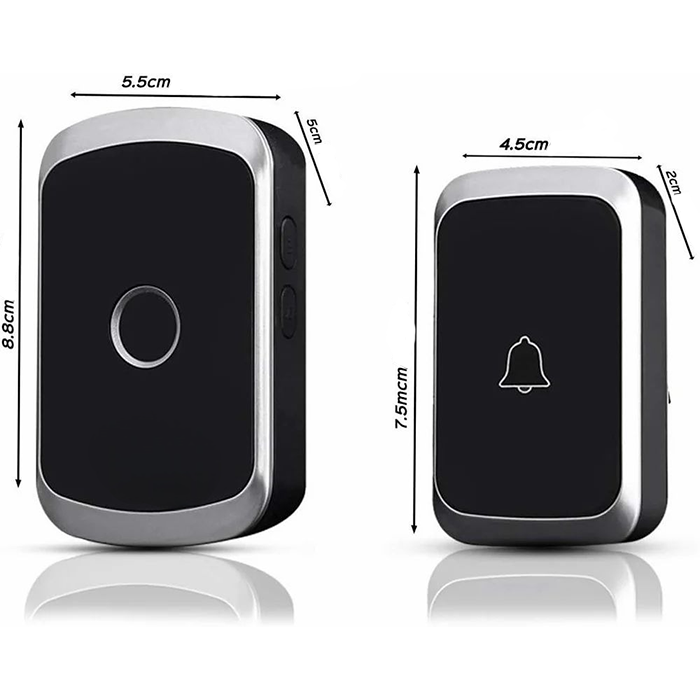 300m wireless door bell with smart receiver for long-range alerts, ideal doorbell qatar home use Qatar