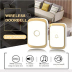 300 Meters Distance Wireless Smart Door Bell easy installation
36 music options flashing light prompt
